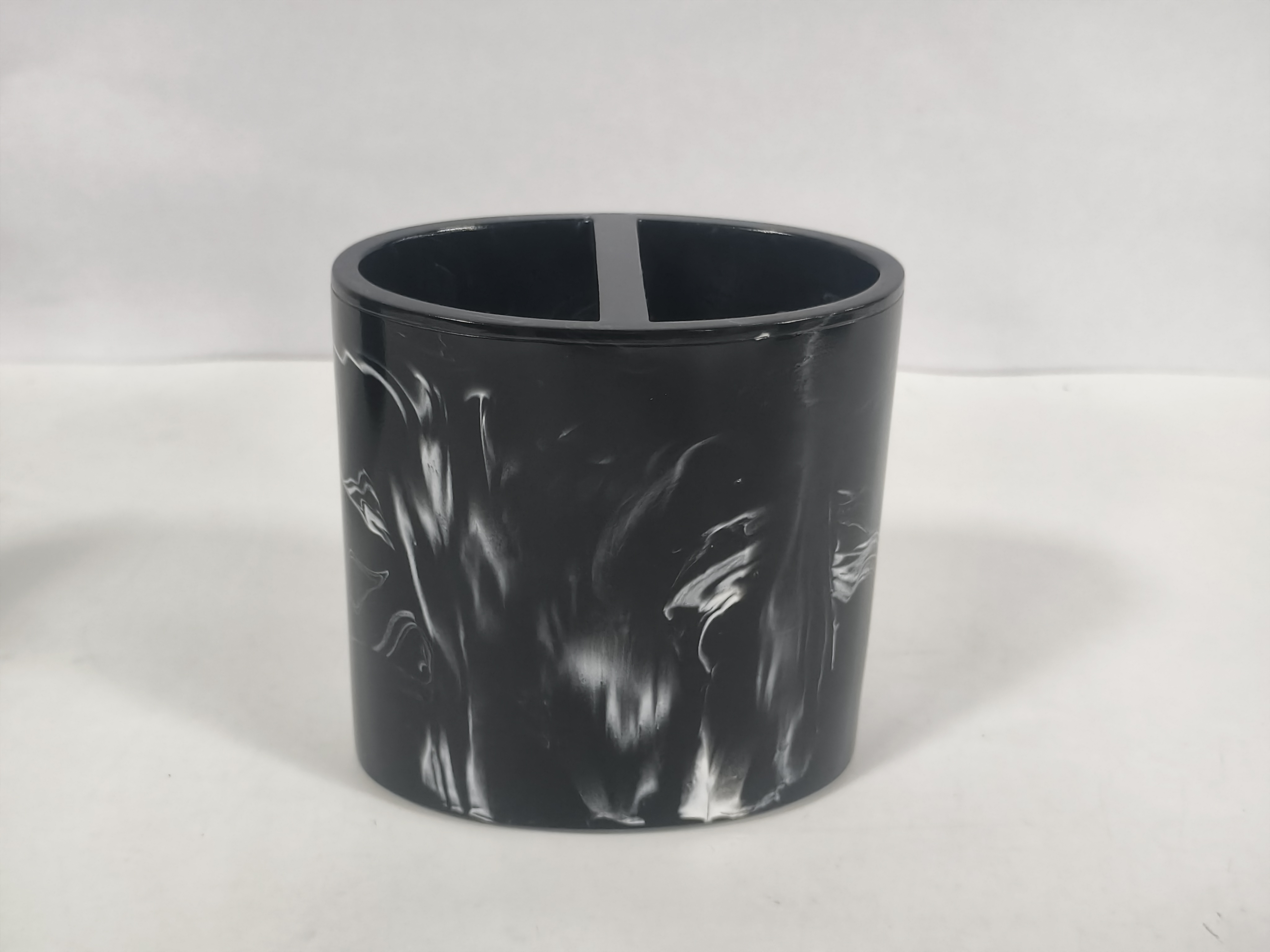 우아한 광택 블랙 레진 대리석 4피스 세트 -2